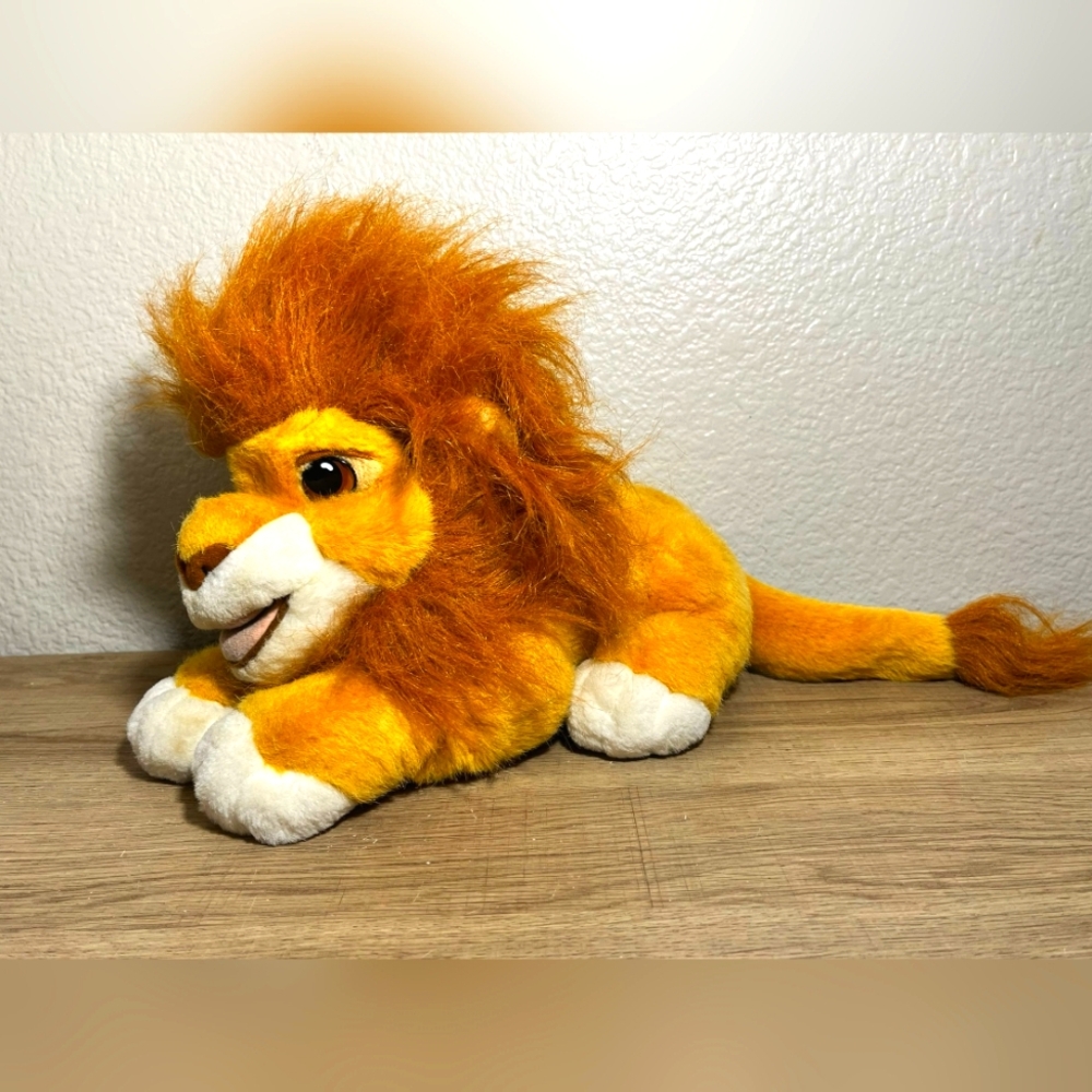 Lion King SIMBA Authentic Plush Puppet Vintage 93 Mattel Disney Don't Work - Picture 1 of 5